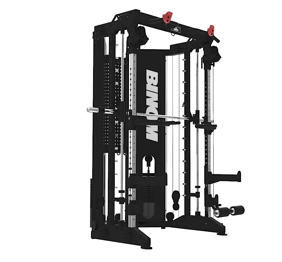 Binom Steel Force B17 Multigym 90 Kg x 2 Multipower, polia dupla, fundos e acessórios