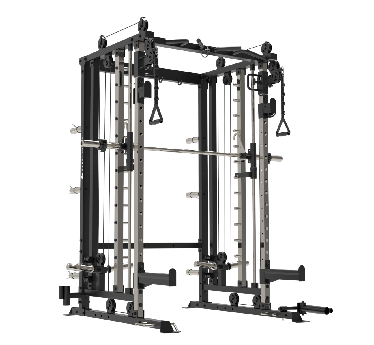 Binom Steel Force B6 Multigym, Multipower, Polia Dupla e Acessórios