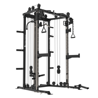 Binom Steel Force B3 Multigym, Polia dupla, Treinador funcional e Acessórios