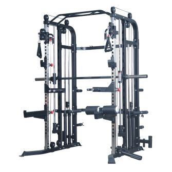 Binom Steel Force B5 Multigym, Polia Dupla, Multipower, Power Rack e Acessórios