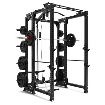 Rack de agachamento Binom Steel Force B7 dobrável