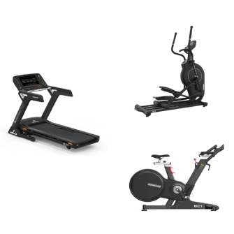 Binom Pack Cardio Tape BT2 + Spinning Bike BC1 + Elíptico BE1